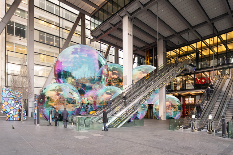 Evanescent: Enormous glistening bubbles are taking over the City of London