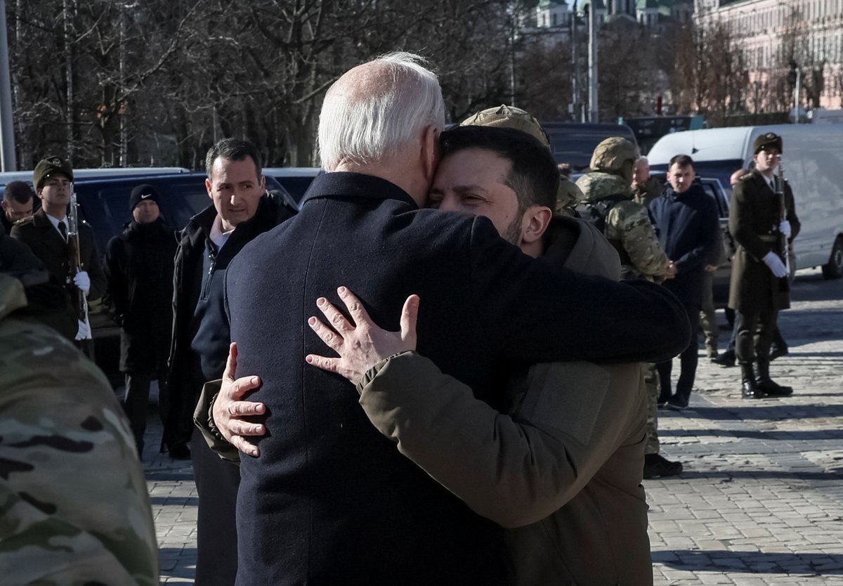 Ukraine stands, freedom stands, says Joe Biden on surprise visit to Kyiv