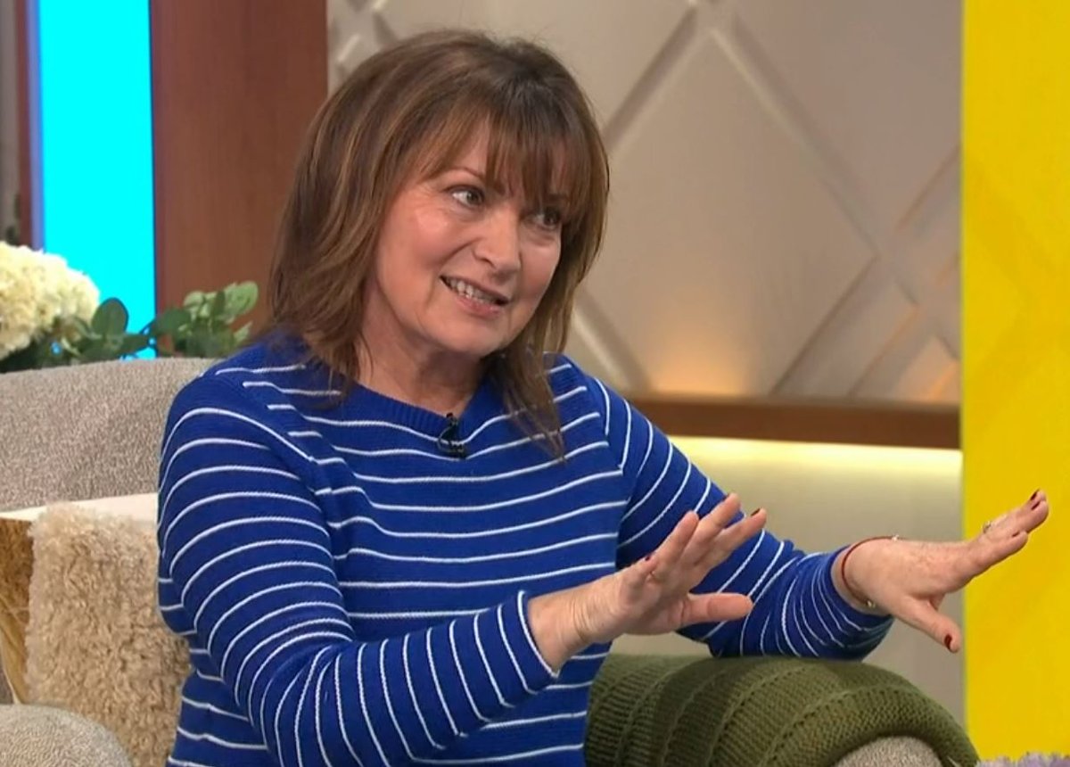 Lorraine Kelly returns to TV screens after being sent home sick