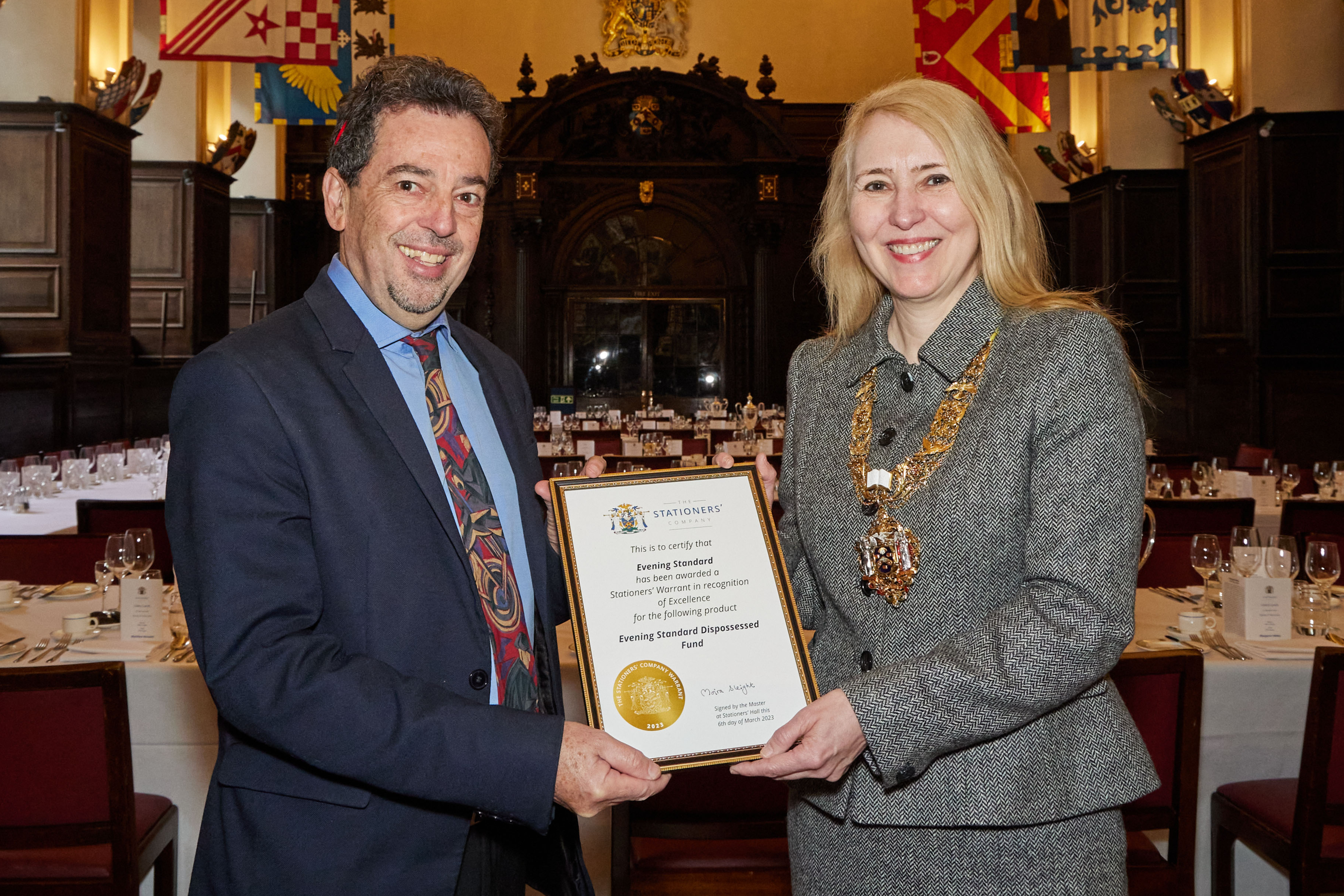 Standard’s Dispossessed campaign honoured with City warrant
