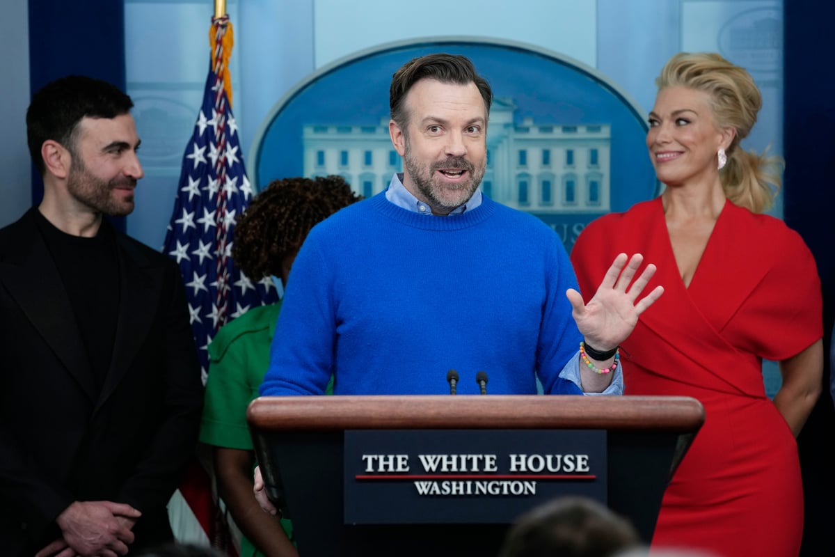 Ted Lasso cast discuss mental health awareness with US president Joe Biden