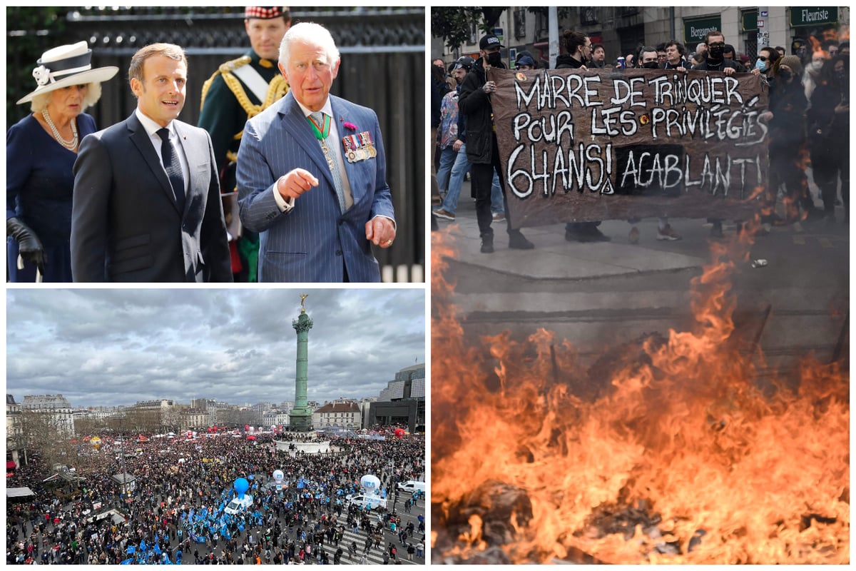 King Charles’ state visit to France postponed amid violent pension protests