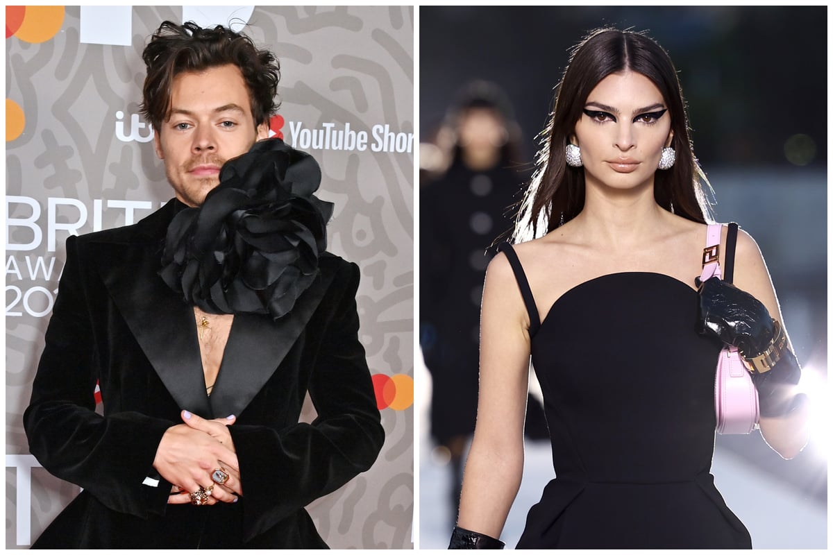 Harry Styles Emily Ratajkowski kiss celebrity crush 