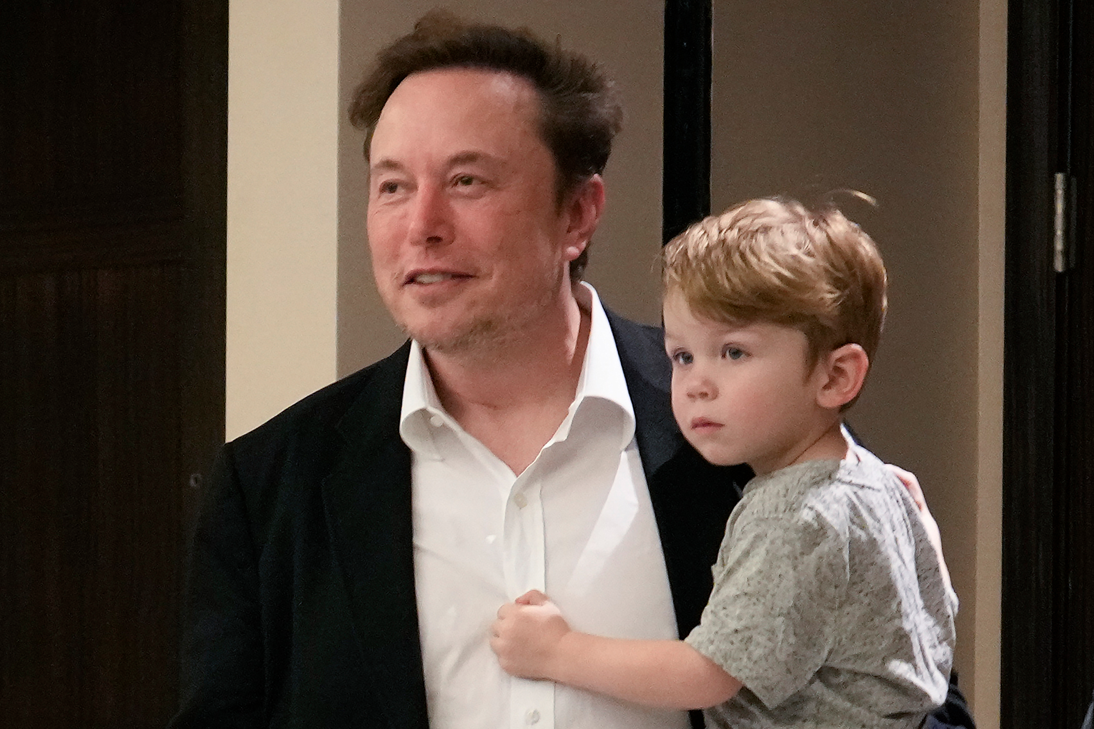 Elon Musk pictured with son X AE A-XII in rare outing in Miami
