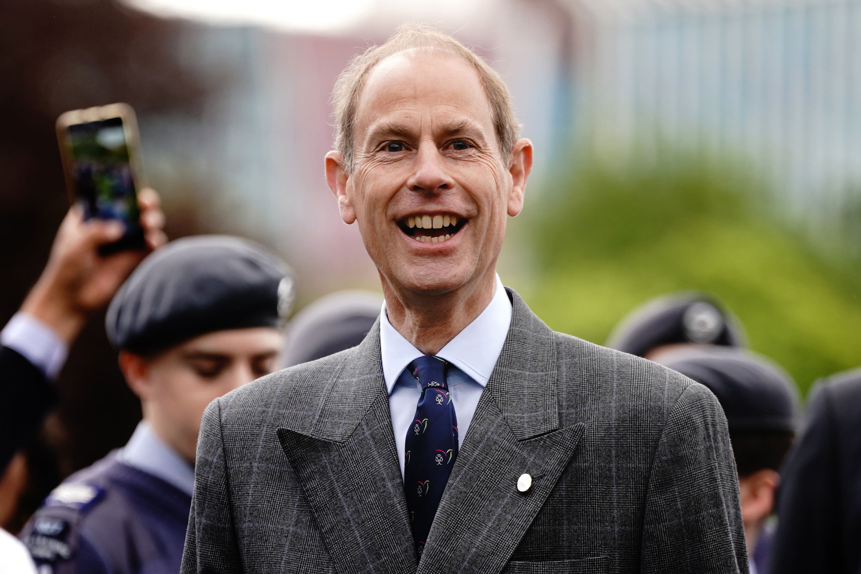 Edward’s tribute to father as he meets Duke of Edinburgh’s Award winners
