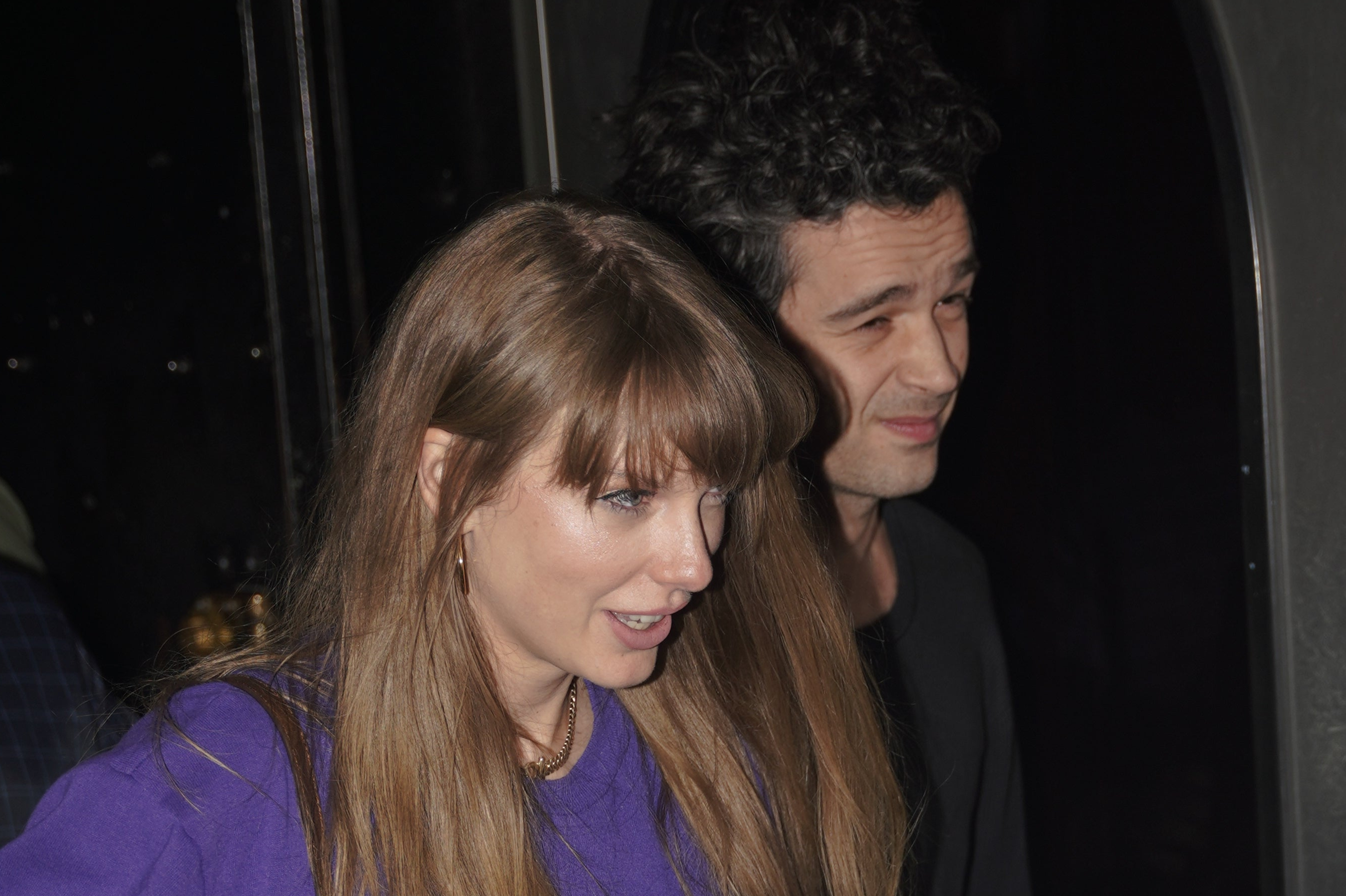 Taylor Swift and Matty Healy spotted leaving New York studio together