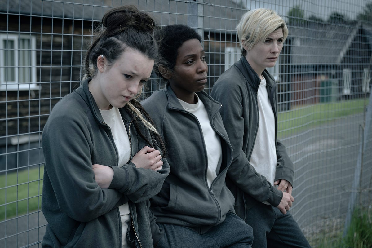 Jodie Whittaker, Bella Ramsey and Tamara Lawrance appear in Time series two