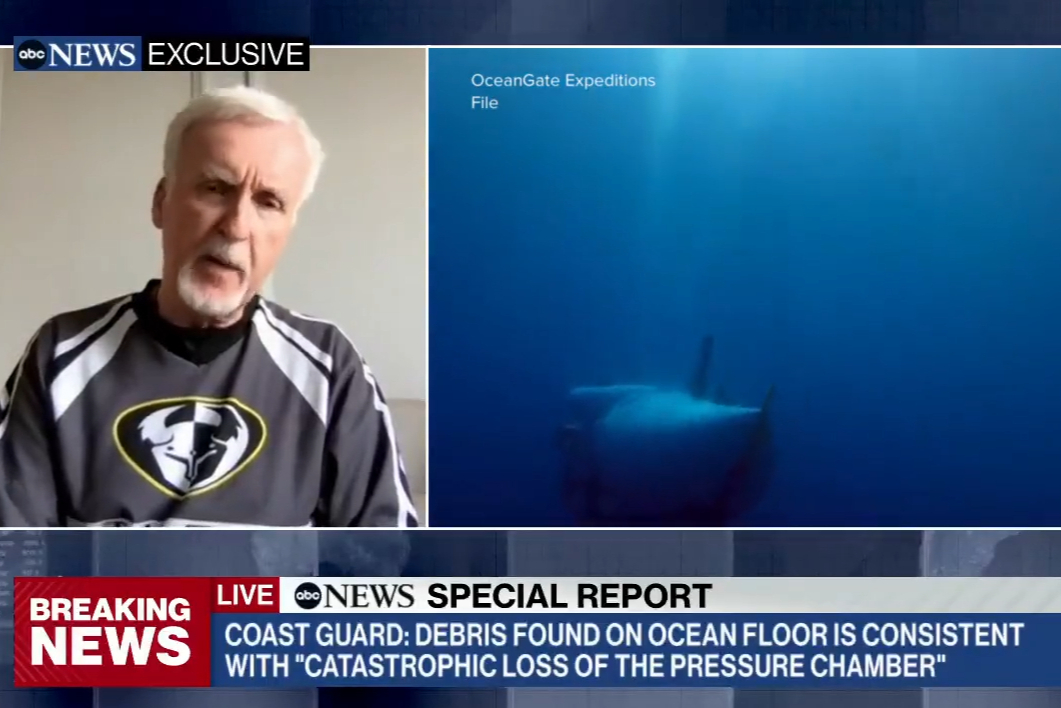 James Cameron blasts ‘nightmareish’ charade of search for tragic Titan