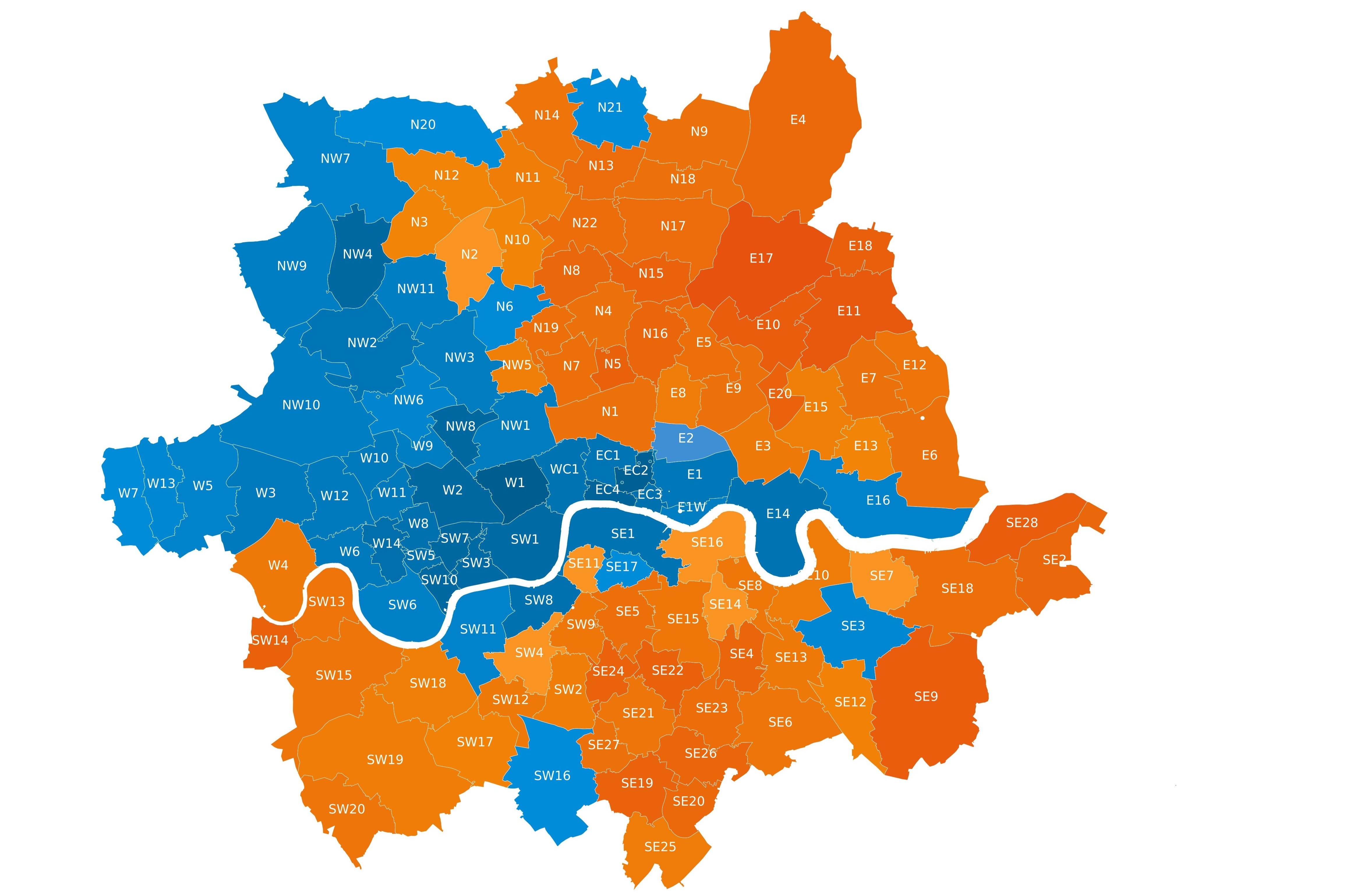 London’s red-hot property postcodes, and where to look for discounts