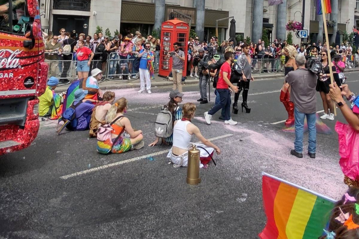 Seven arrested after Just Stop Oil protest at London Pride