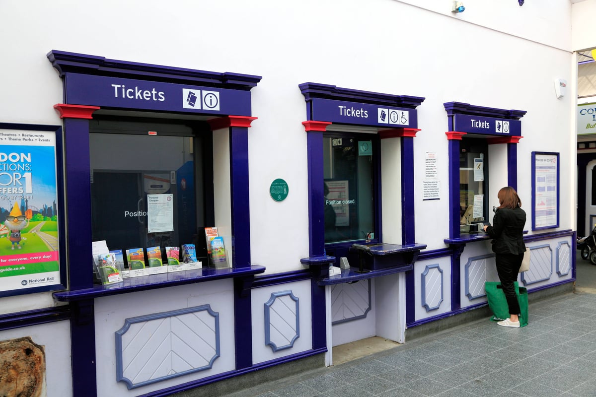 Why are railway ticket offices being closed?