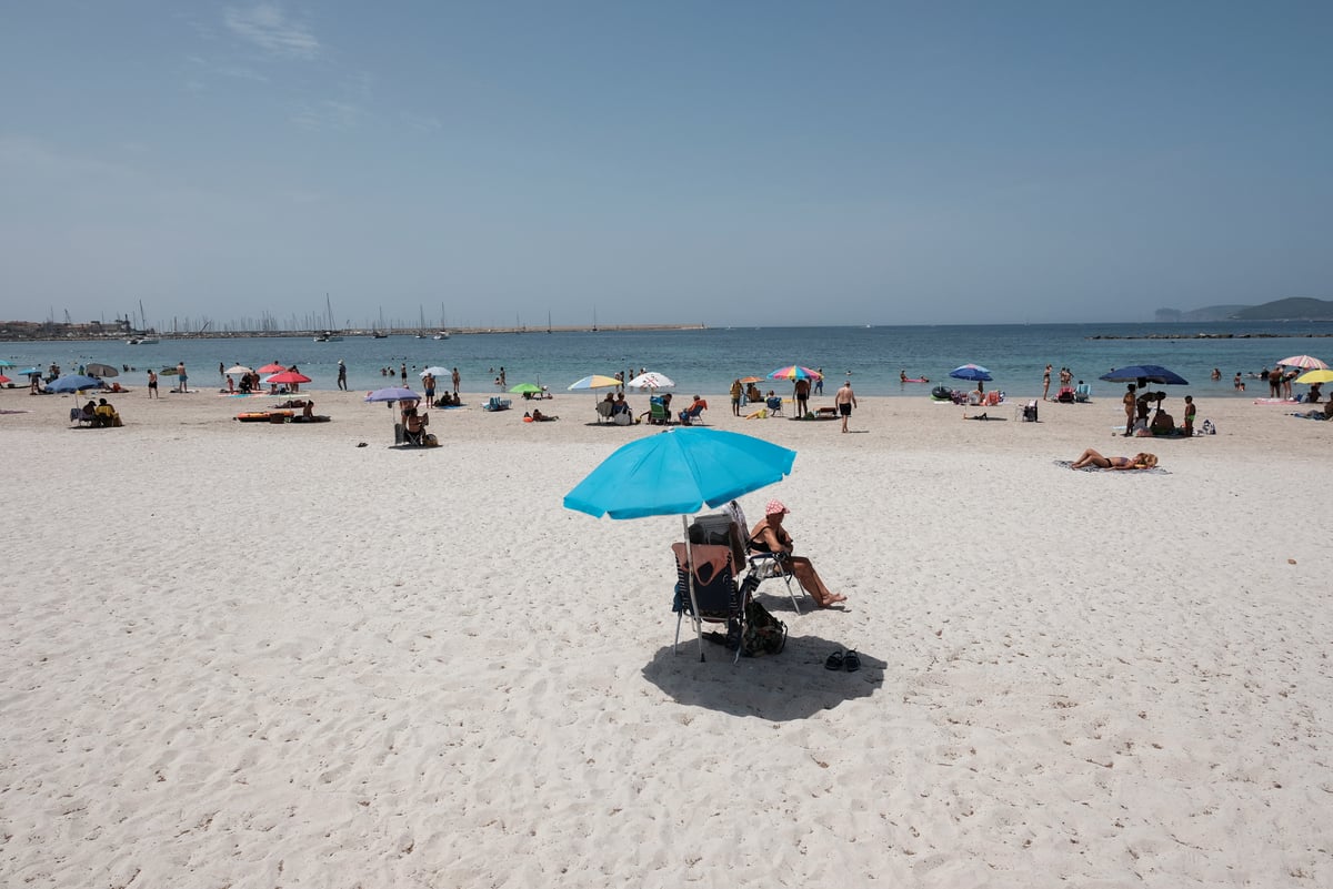 Sardinia sizzles in 46C as Italian cities placed on heatwave red alert
