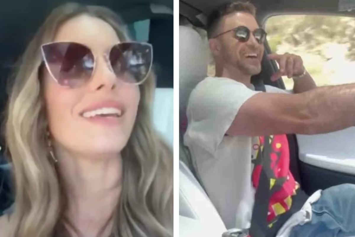Jessica Biel praises husband Justin Timberlake’s singing as she performs his hit during car ride