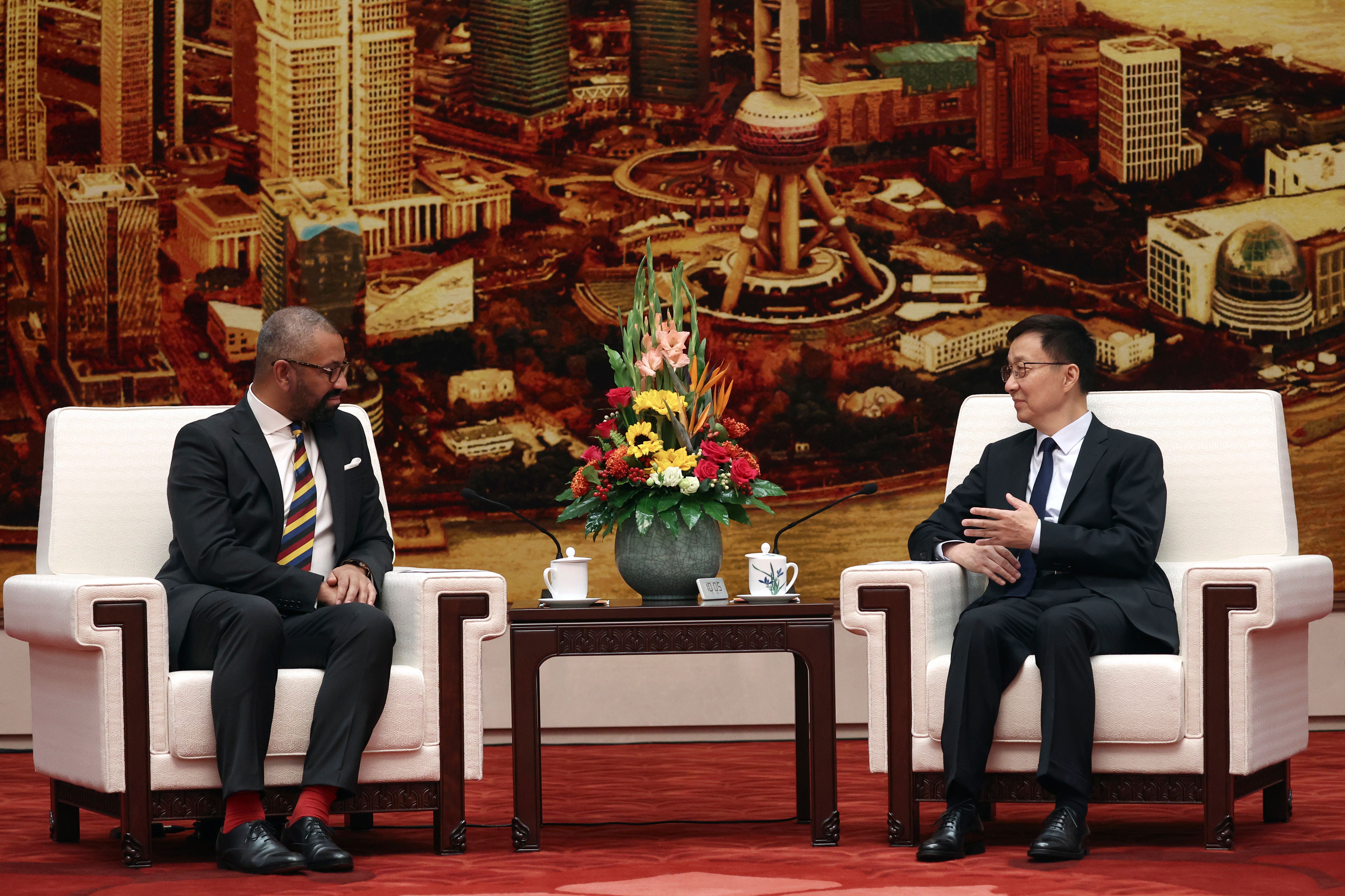 UK ‘clear-eyed’ China will not change ‘overnight’, says Cleverly
