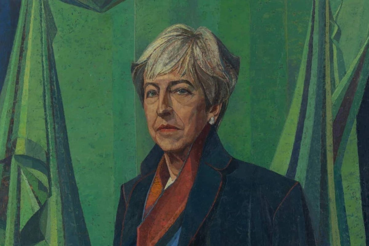 Theresa May portrait that is a ‘psychological characterisation’ of former PM unveiled in Parliament 