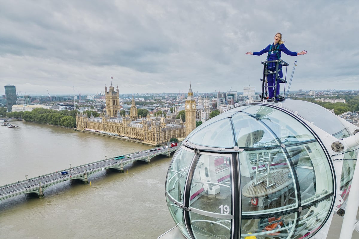 ITV reporter presents weather on London Eye after accepting Tom Cruise challenge
