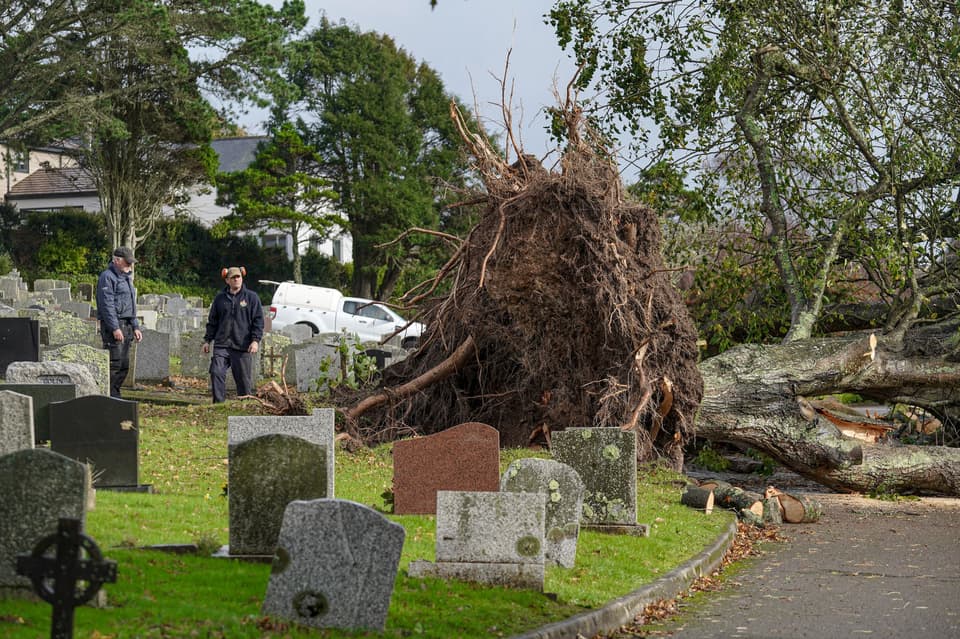 Storm Ciaran Hits The UK