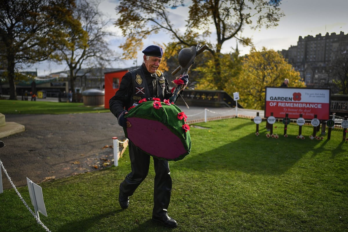 British veteran poppy seller ‘punched’ during pro-Palestine protests at train station