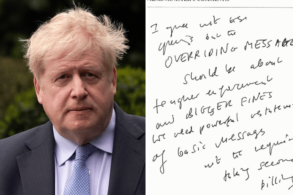 Covid Inquiry latest: Boris Johnson called for 'bigger fines' for lockdown rule-breakers
