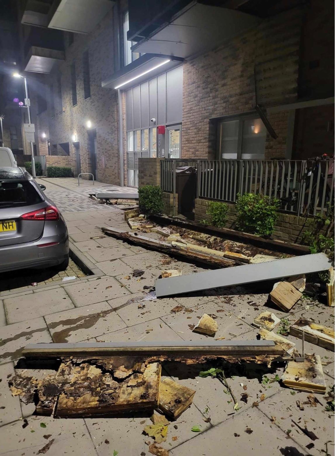 Residents shocked after balcony collapses from east London apartment block 
