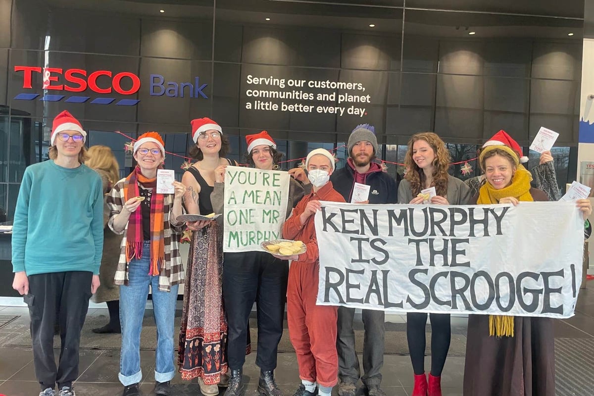 This Is Rigged activists occupy Tesco Bank offices