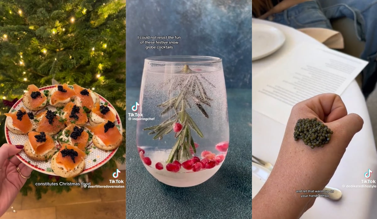 The five festive TikTok food trends of 2023, from caviar bump to miso gravy