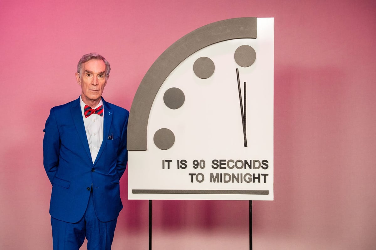Wars and climate crisis cause Doomsday Clock to remain at 90 seconds to midnight in 2024