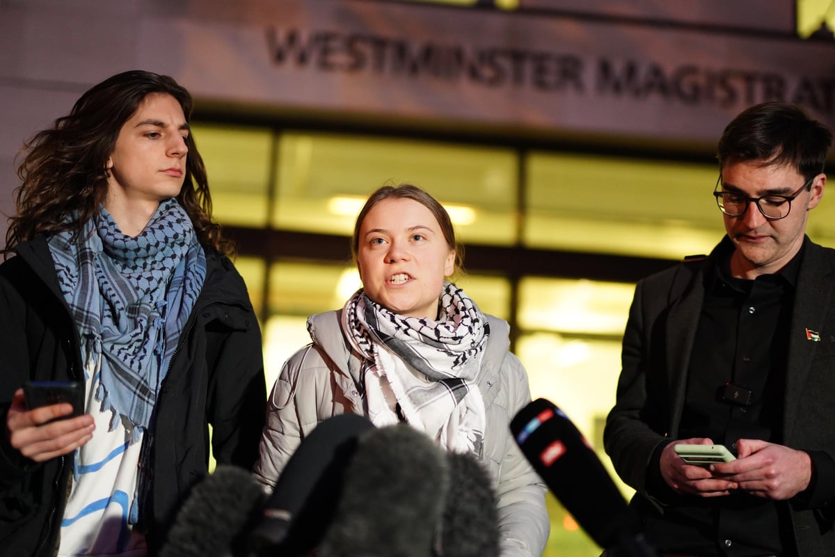 Greta Thunberg after first day of trial: ‘We must remember who real enemy is’