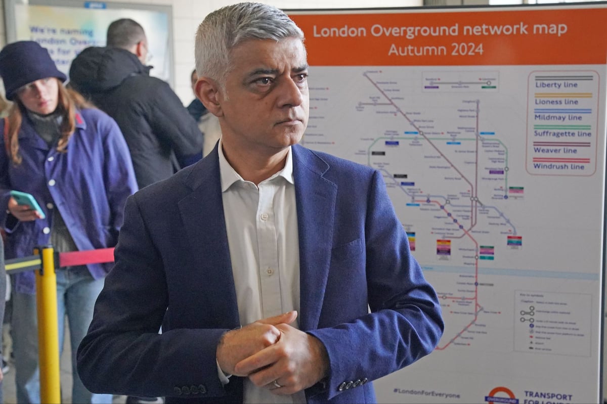 'Wasted opportunity': Tories say Sadiq Khan should have sold London Overground naming rights to raise cash