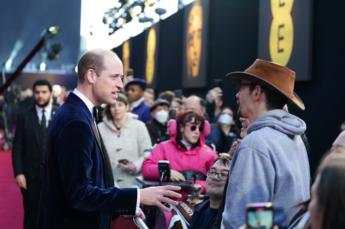 Prince William reveals he's watched fewer Bafta films this year as Kate recovers from surgery