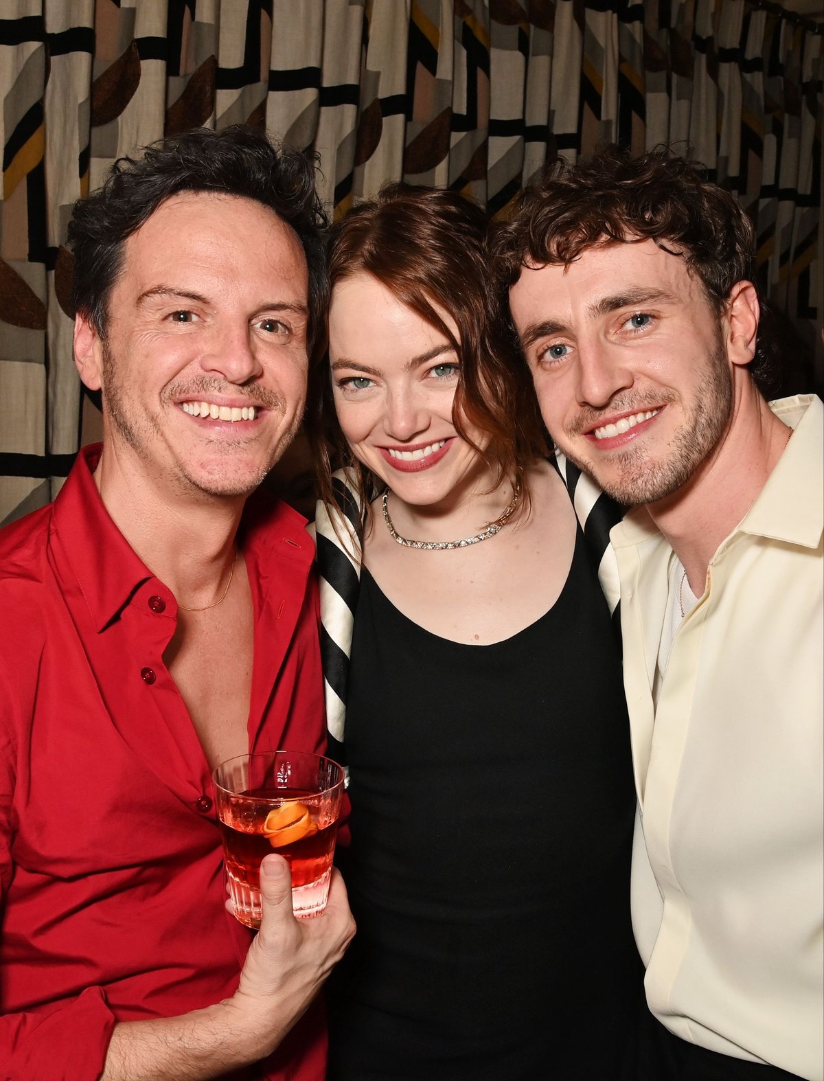 Baftas 2024: Emma Stone parties the night away with Andrew Scott and Paul Mescal following win