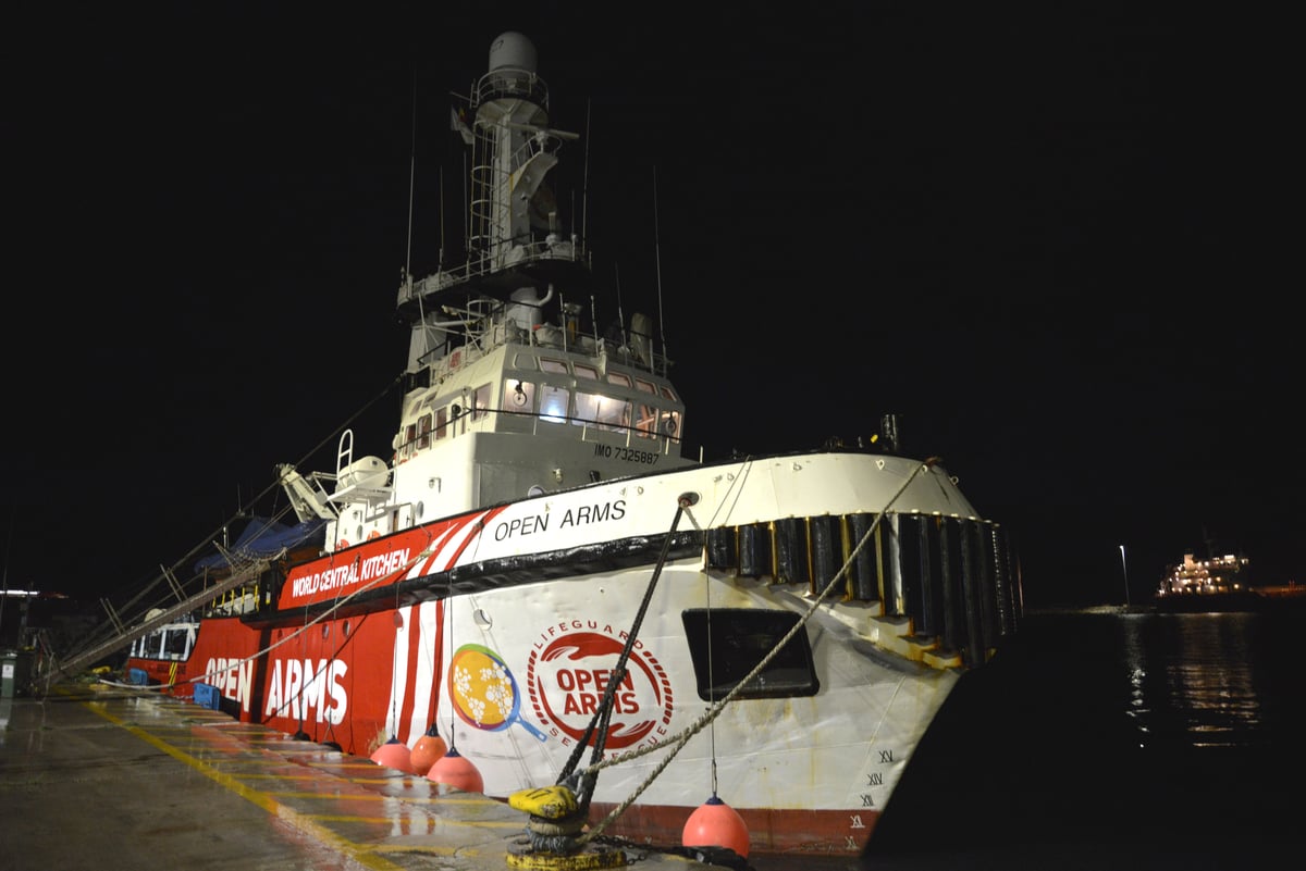 Aid ship approaches Gaza after coming from Cyprus laden with food