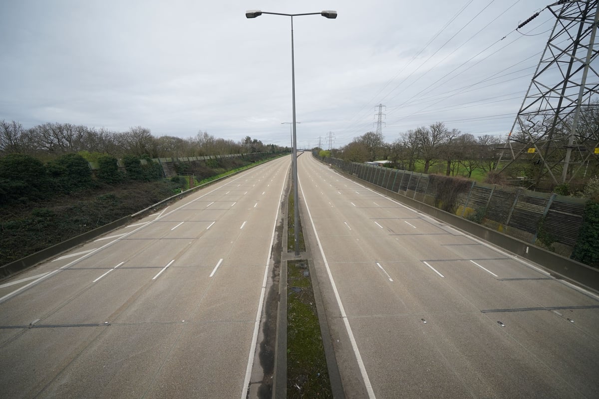 Teenagers arrested after motorcyclist fatally hit by Range Rover involved in police chase on M25