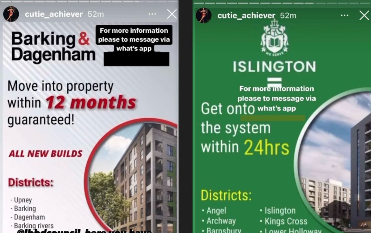 Warning issued over London council housing scam which has seen desperate residents hand over thousands