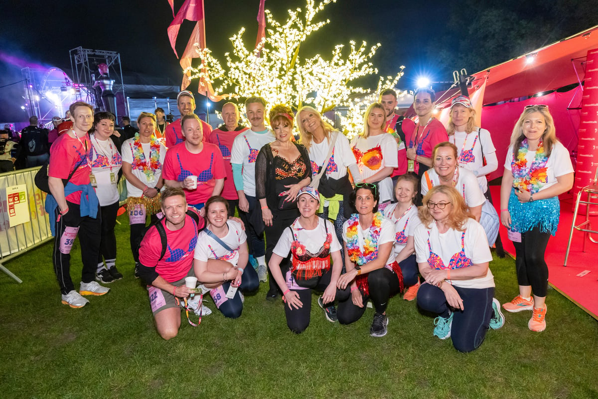 Soap stars raise money for breast cancer charity wearing decorated bras