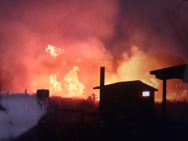 Hundreds evacuated as wildfire rips through area of California 