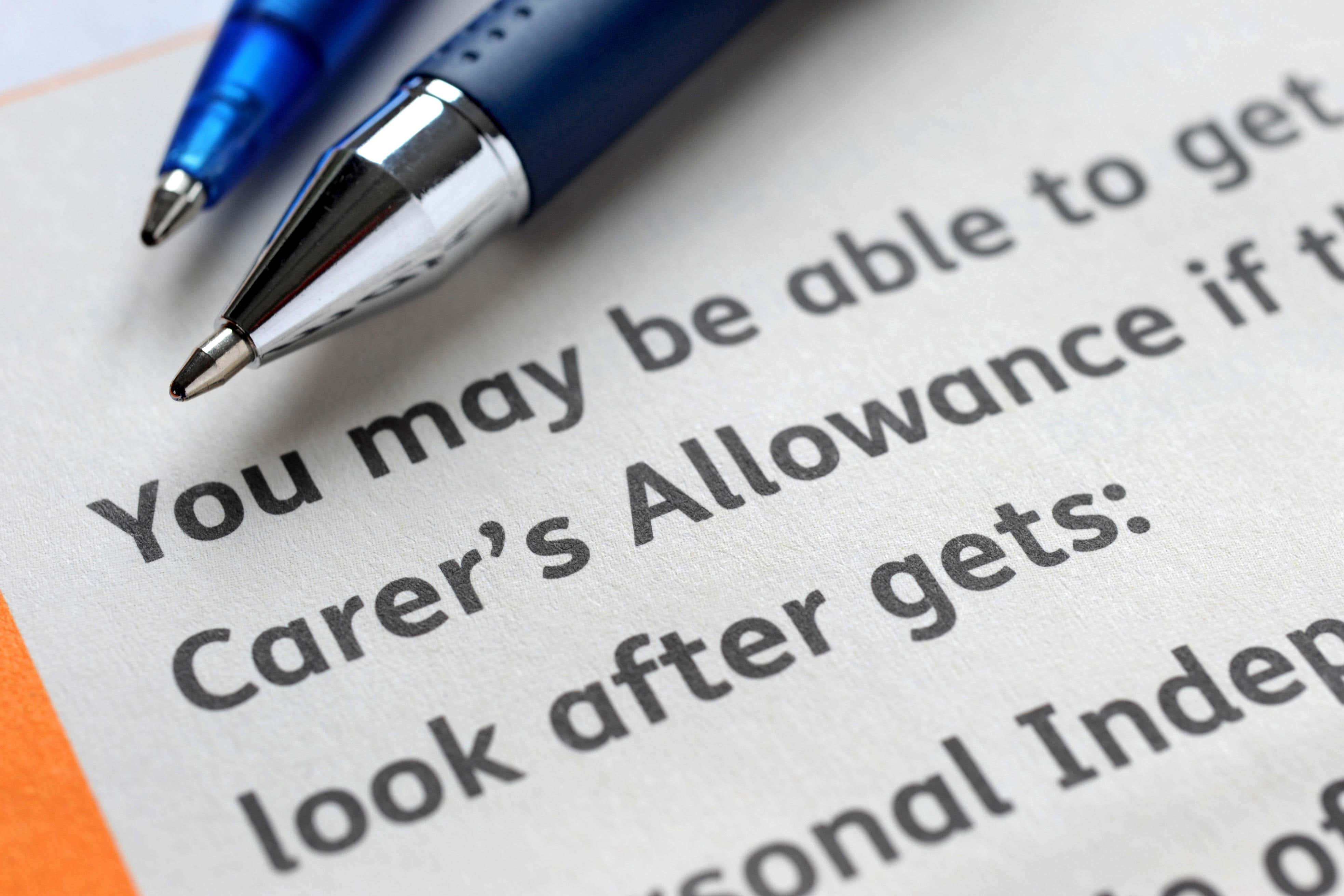 How much is the Carer's Allowance and who can claim?