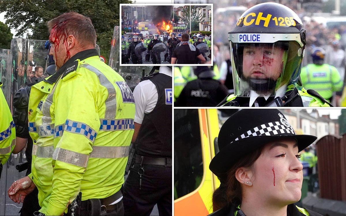 Four Southport rioters arrested and 'more will follow' after 53 police officers injured