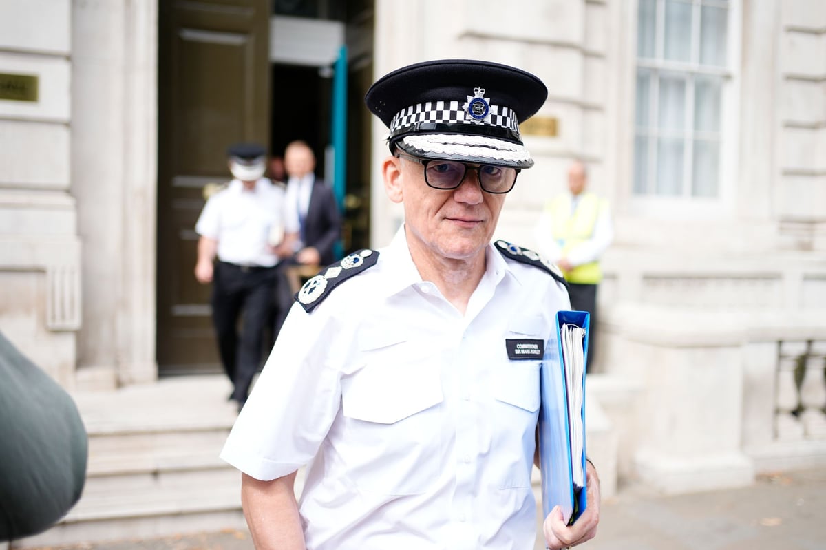 Met chief grabs Sky News reporter's mic after being asked about 'two-tier policing'