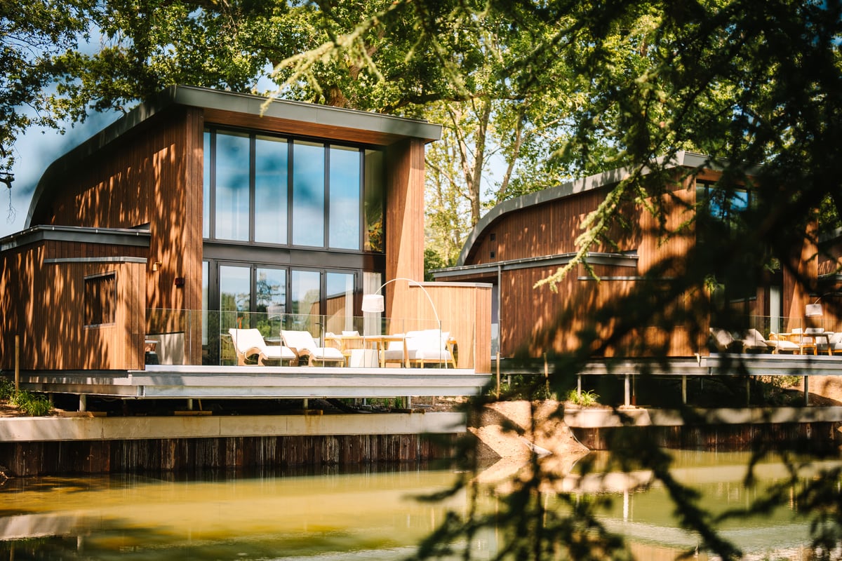 The Reeds at South Lodge, Sussex: luxury lakeside lodges with a vineyard, spa and wild swimming