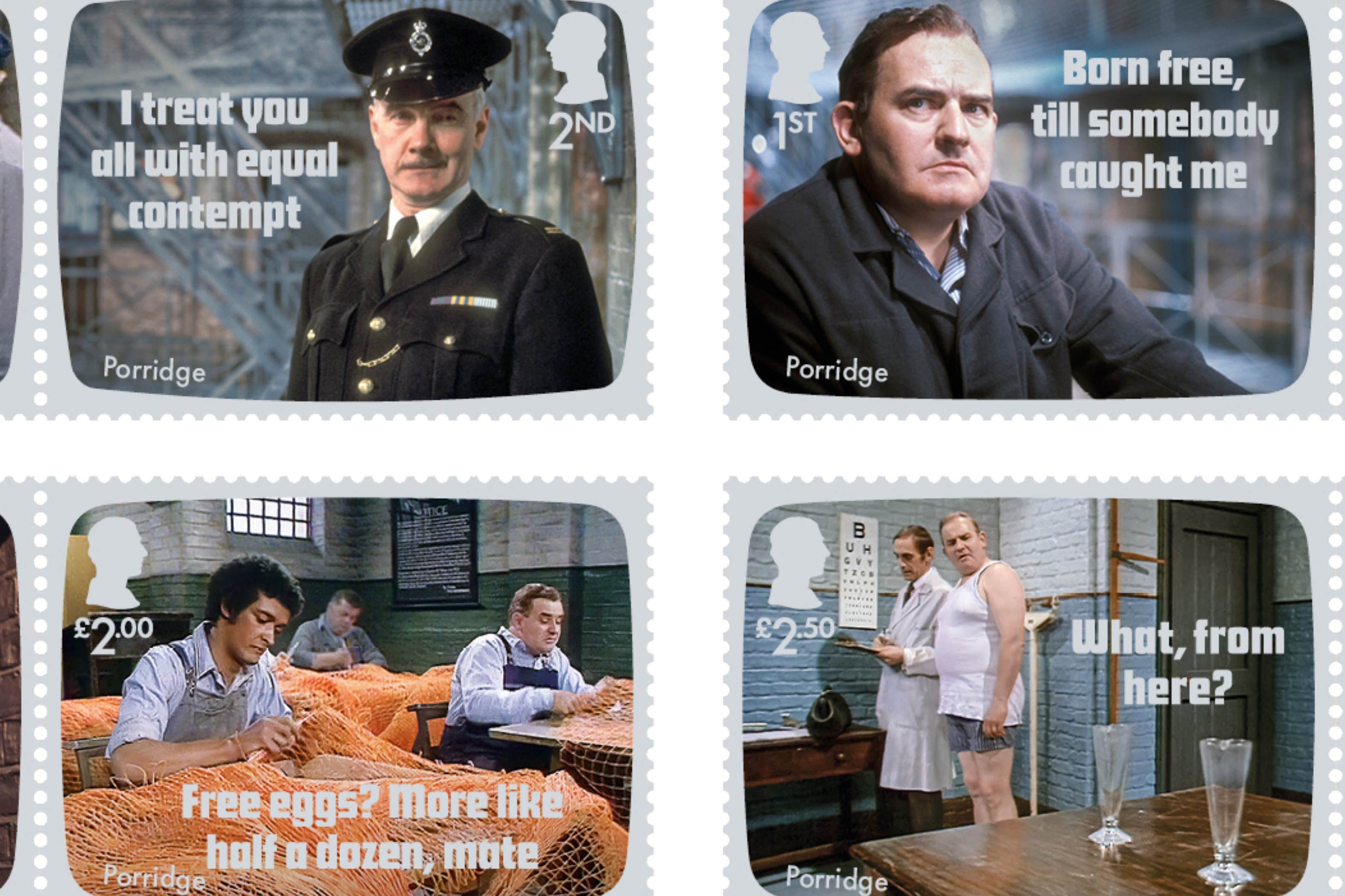 Special stamps celebrate 50th anniversary of TV series Porridge