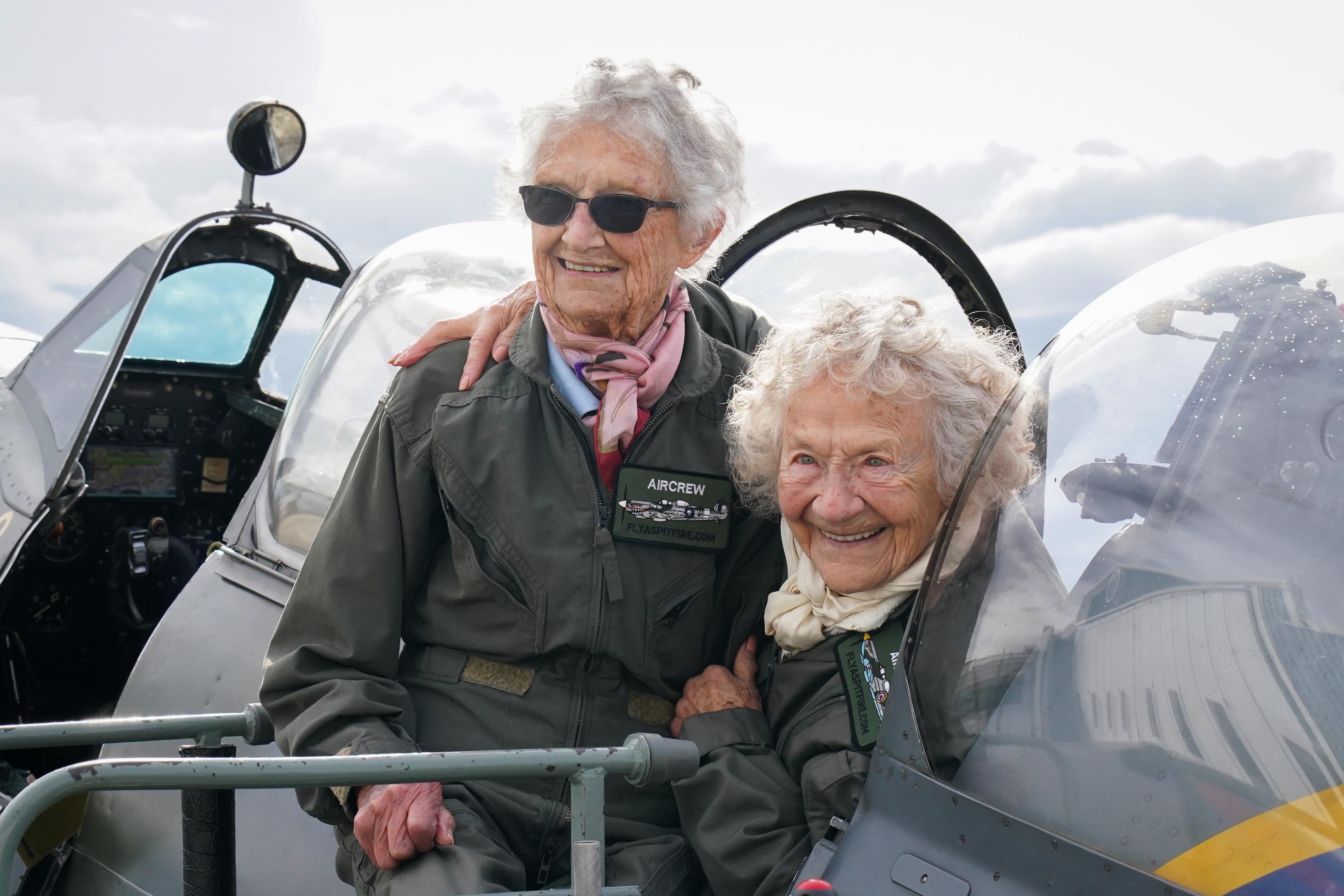 Second World War veterans celebrate their 100th birthdays with Spitfire flights