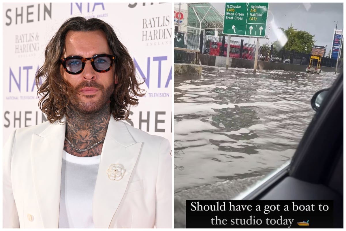 Strictly Come Dancing's Pete Wicks battles huge London flood on way to rehearsals amid thunderstorm alert