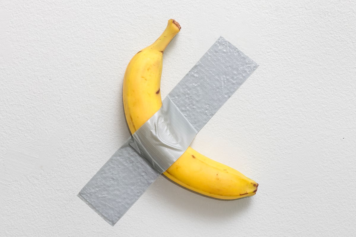 Duct-taped banana artwork sells at auction for almost £5m to crypto entrepreneur