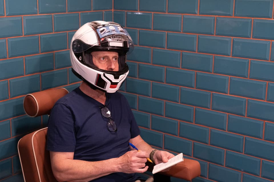 David Williams in the Shoei PFS studio