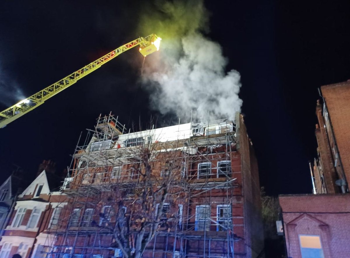 West Hampstead roof fire forces evacuation of 25 people to safety