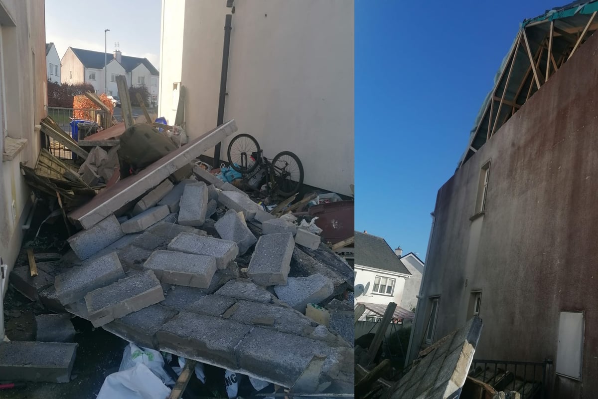 Families suffer devastating damage to their homes from Storm Eowyn