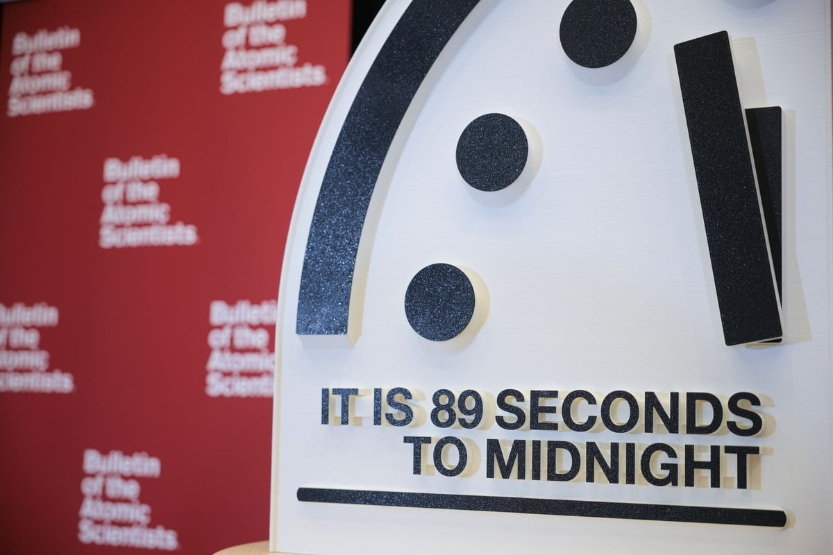 Doomsday Clock moves closer to midnight amid Russian threats and AI fears 