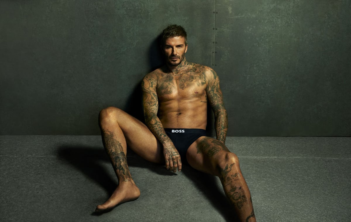David Beckham bares all at 49 in racy BOSS underwear campaign 