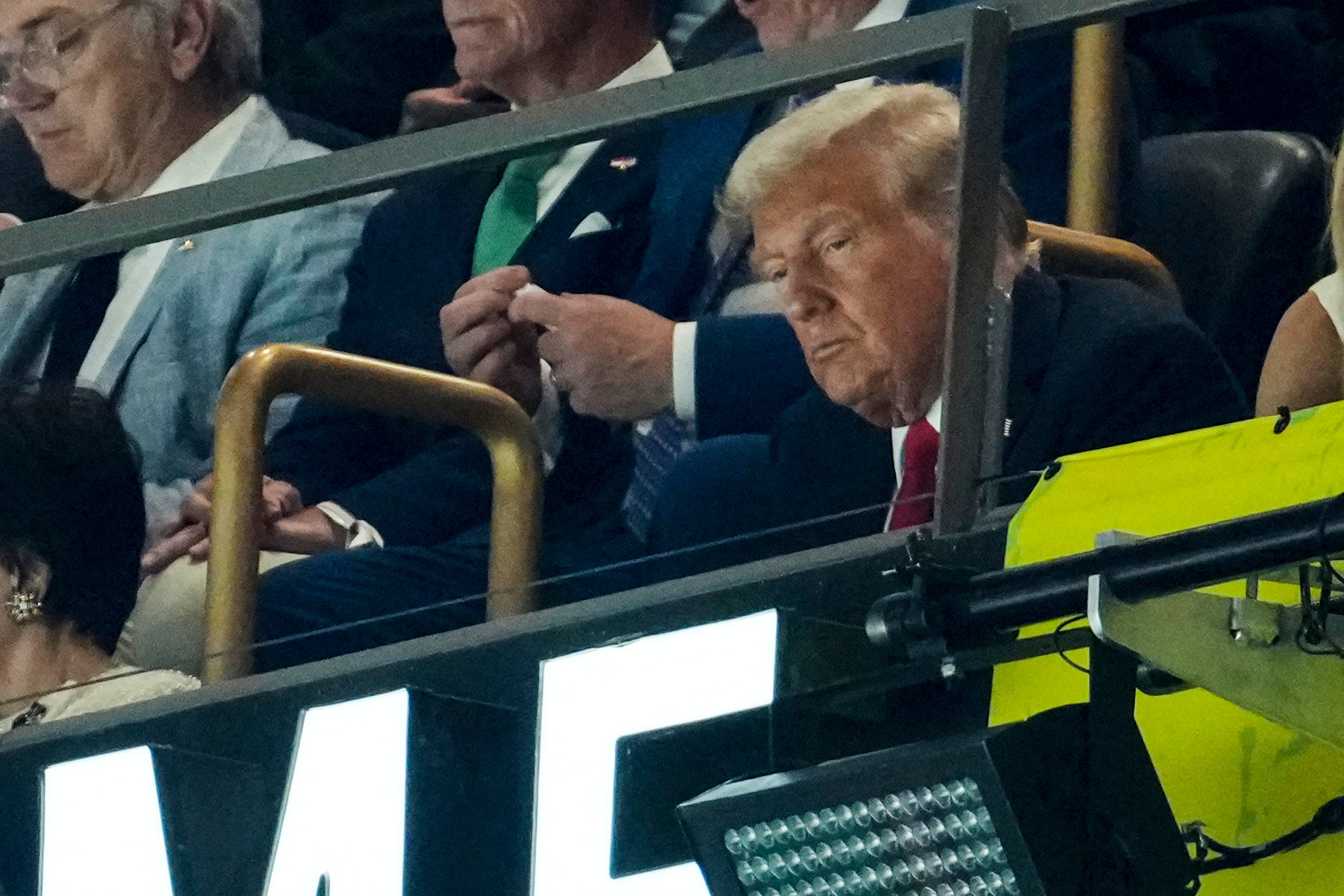 Taylor Swift, Donald Trump join fellow celebs to watch star-studded Super Bowl